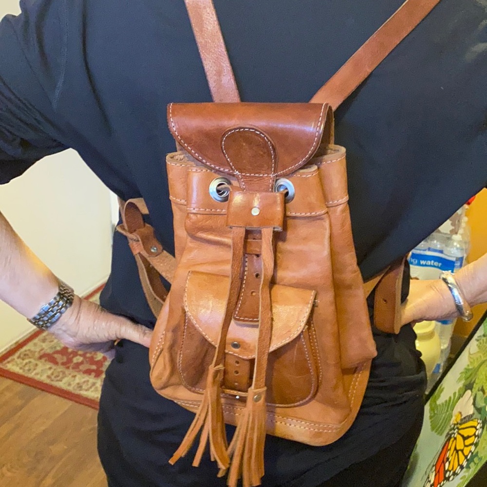Leather back pack from South Africa